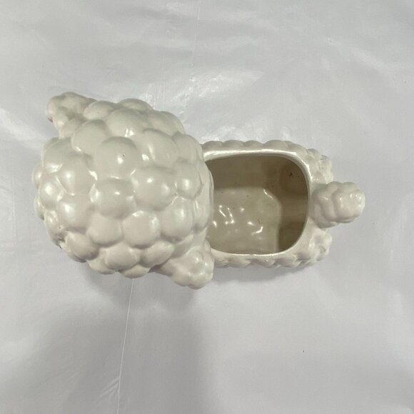 Vintage Ceramic Lamb Planter Gender Neutral Baby Decor - Picture 6 of 10